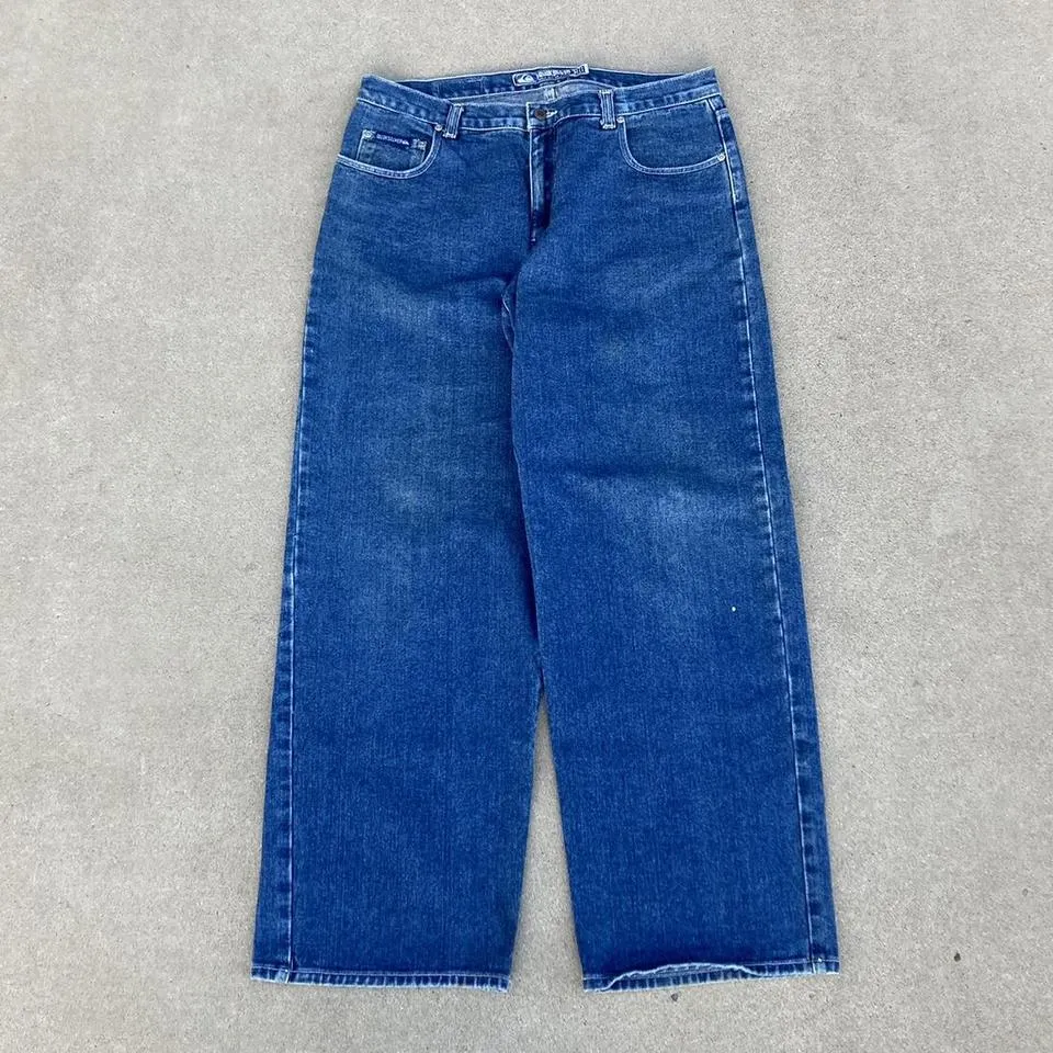 Quiksilver Men's Blue and Navy Jeans