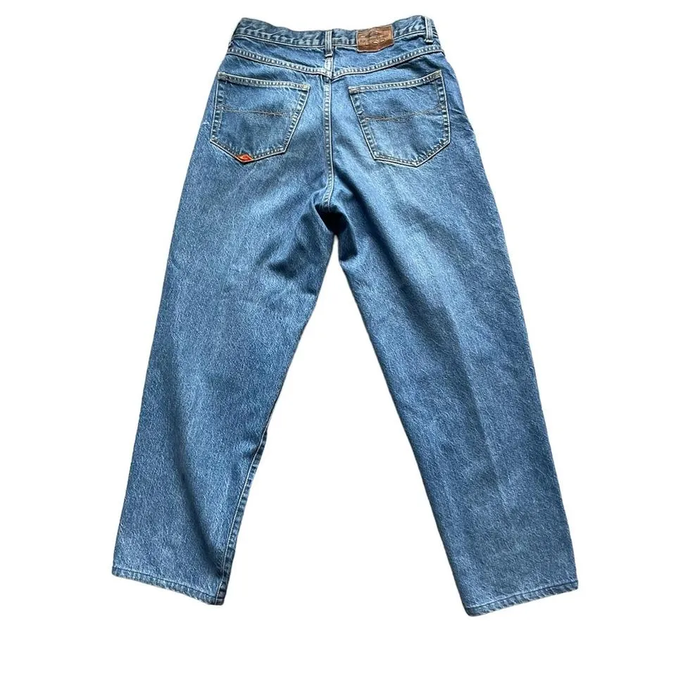 Quiksilver Men's Blue and Yellow Jeans