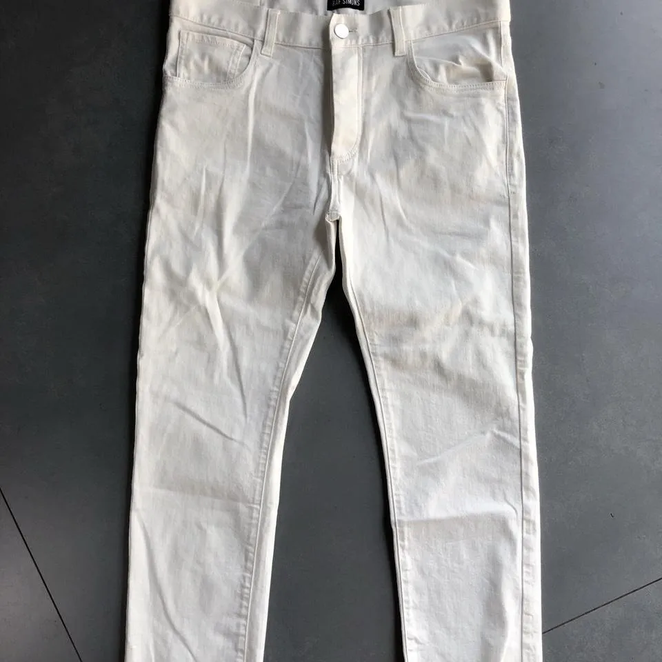 Raf Simons Men's White Jeans
