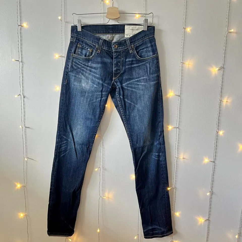 Rag & Bone Men's Blue and Navy Jeans