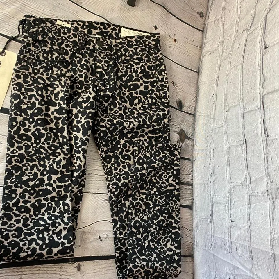 Rag & Bone Men's Black and Tan Jeans