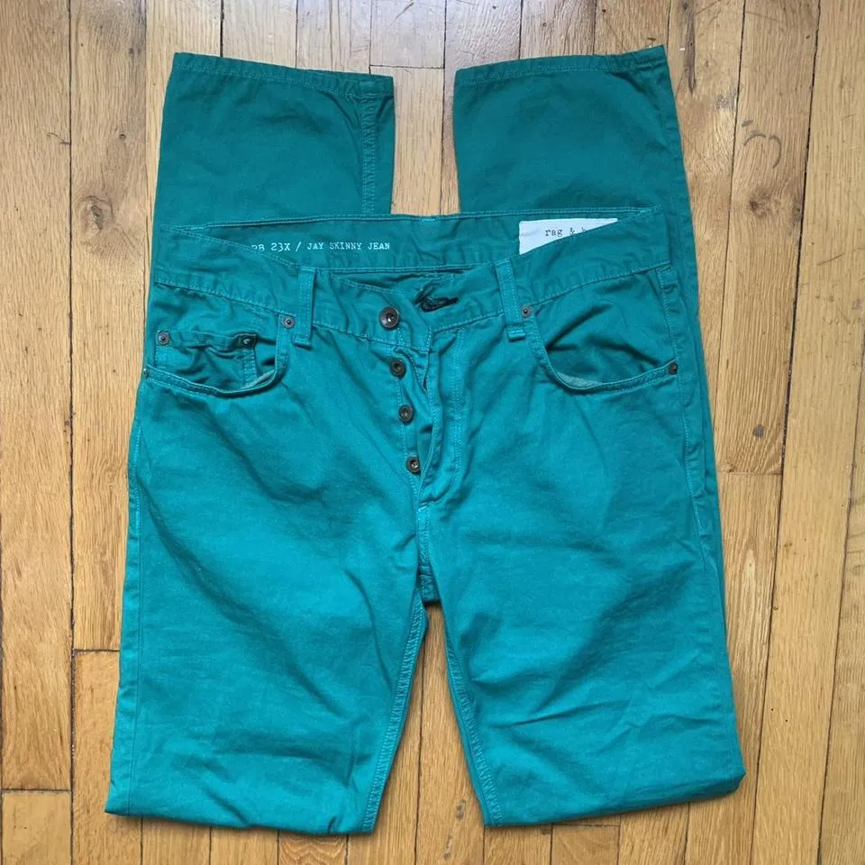 Rag & Bone Men's Green Jeans