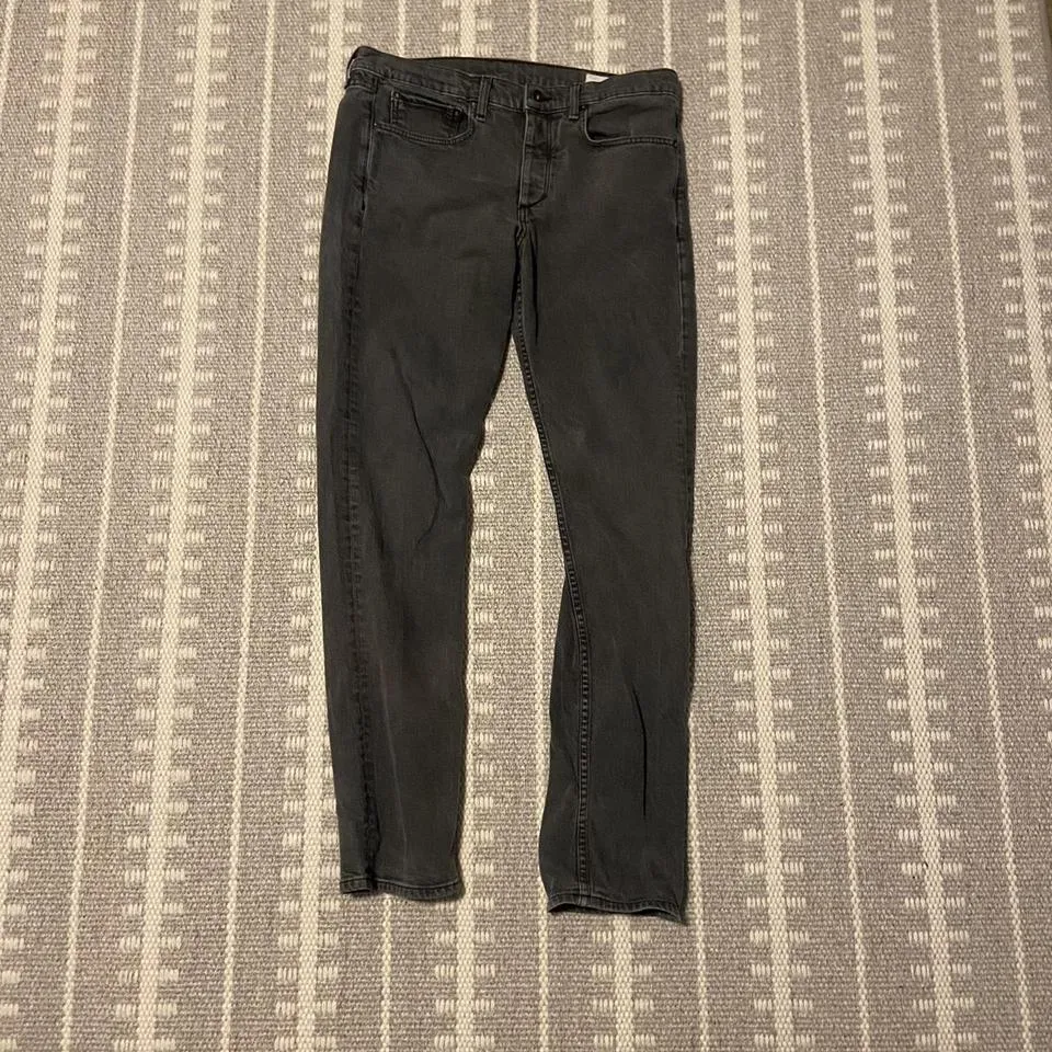 Rag & Bone Men's Grey and Black Jeans