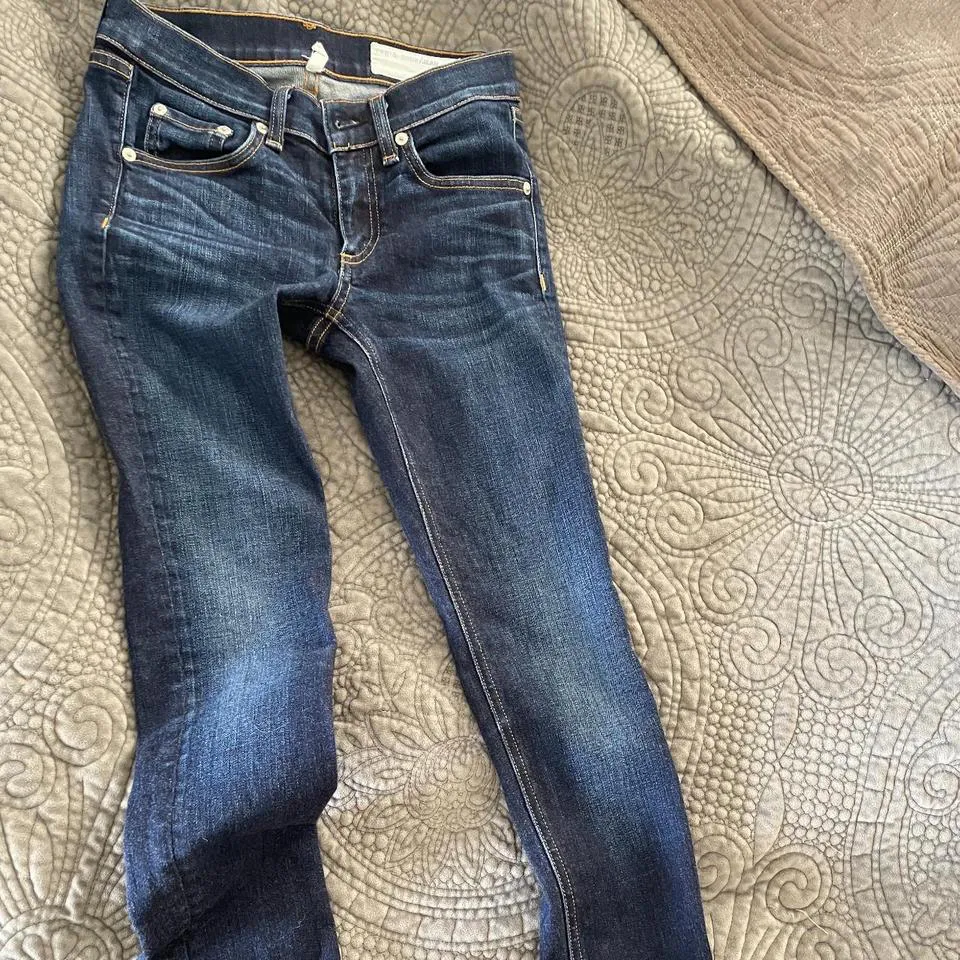 Rag & Bone Men's Navy and Blue Jeans