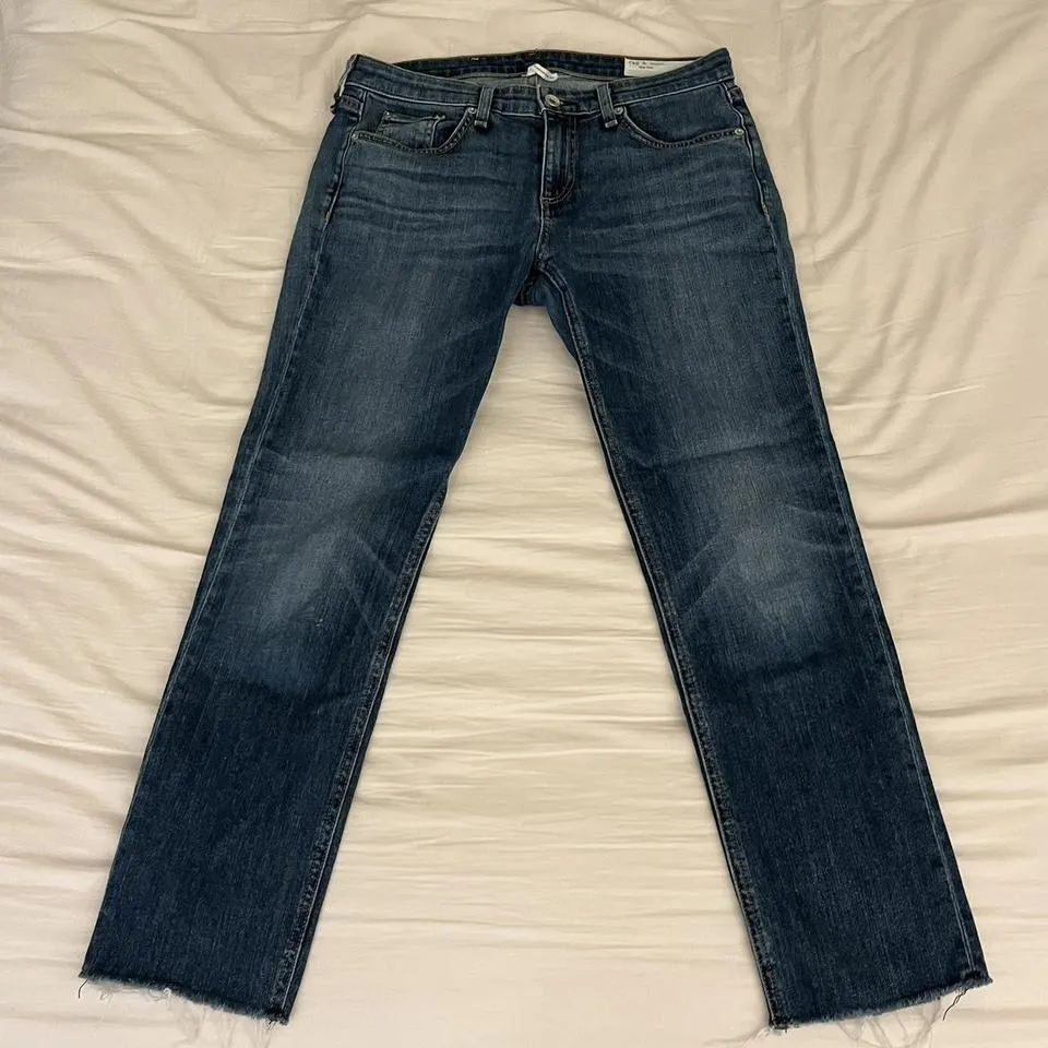 Rag & Bone Men's Navy and Blue Jeans