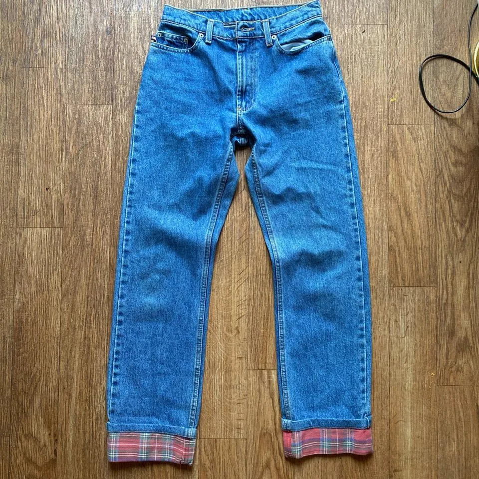 Ralph Lauren Men's Red and Navy Jeans