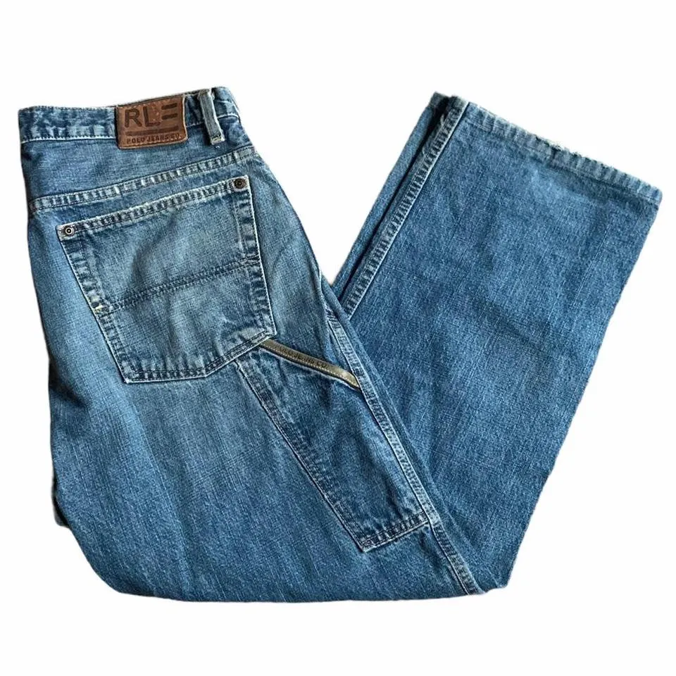 Ralph Lauren Men's Navy and Blue Jeans
