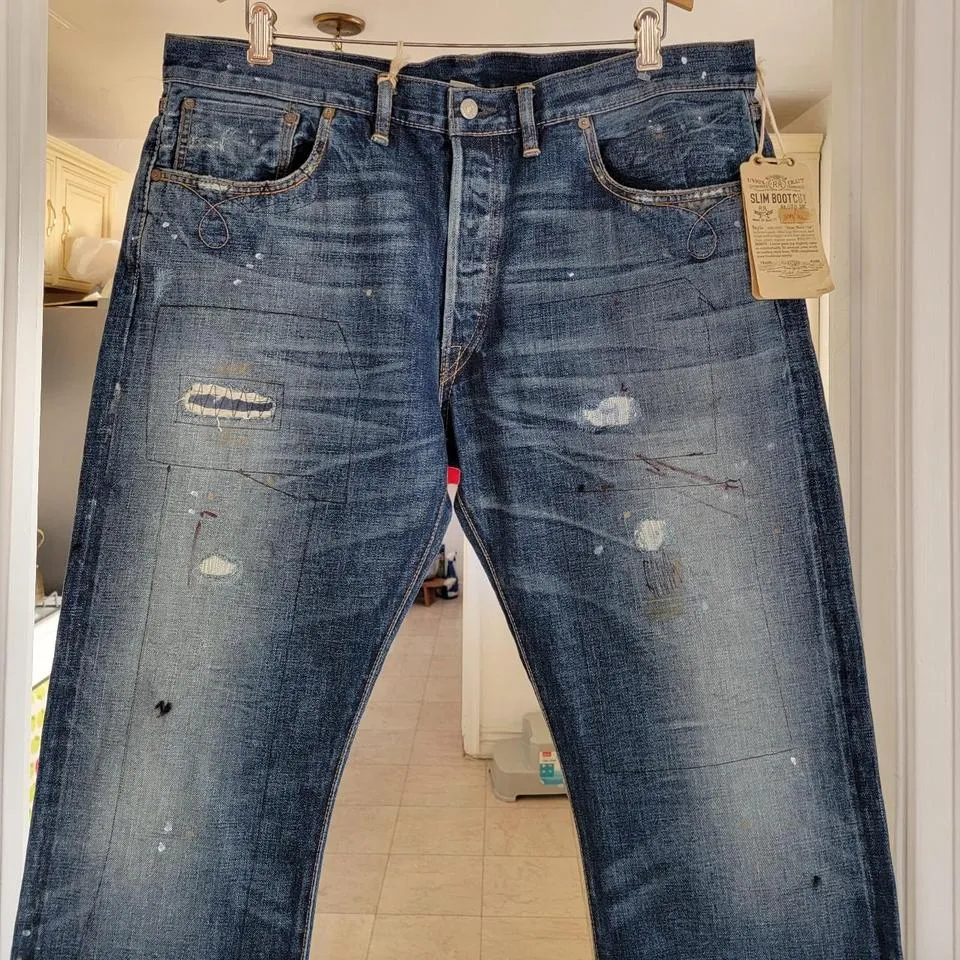 Ralph Lauren Men's Blue and Navy Jeans