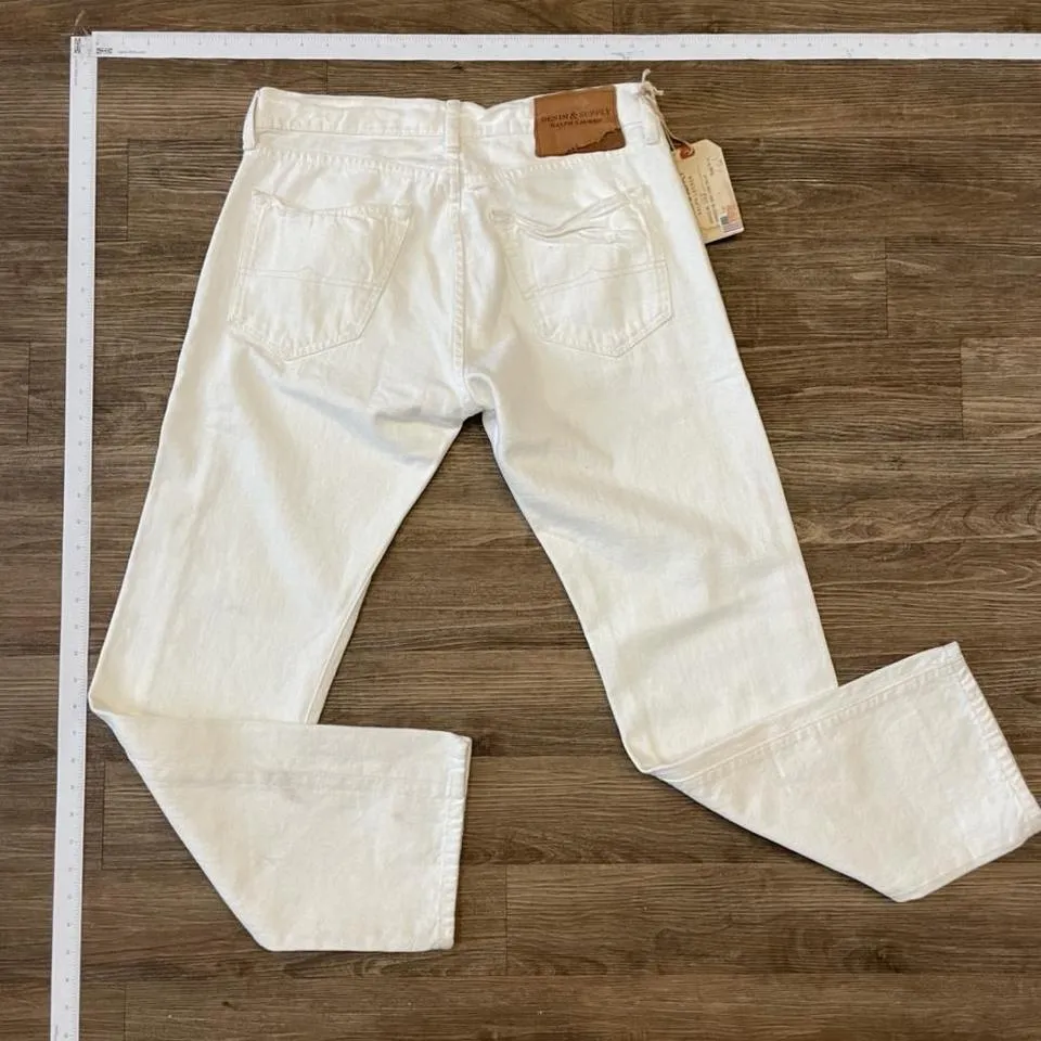 Ralph Lauren Men's White Jeans