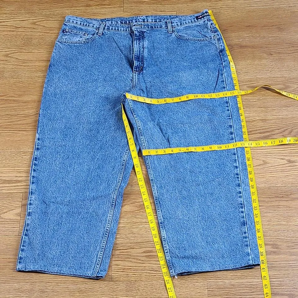 Ralph Lauren Men's Blue and White Jeans