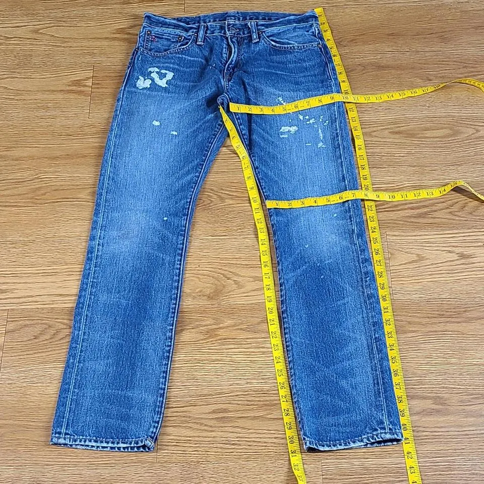 Ralph Lauren Men's Blue and White Jeans