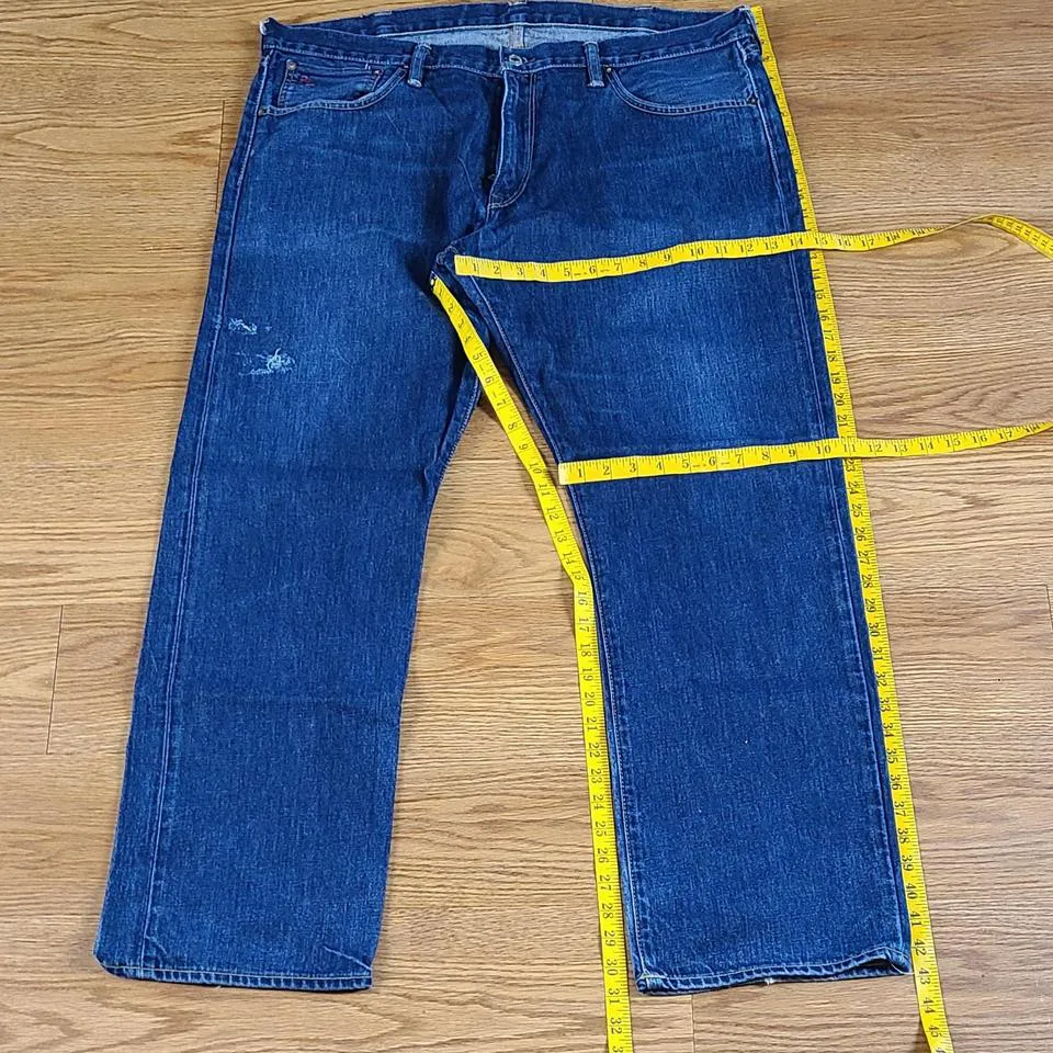 Ralph Lauren Men's Blue and White Jeans