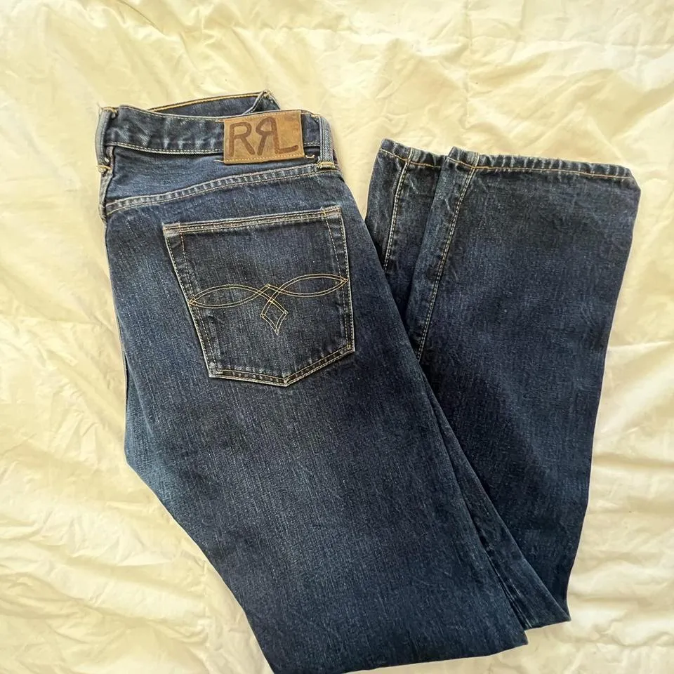 Ralph Lauren Men's Navy and Blue Jeans