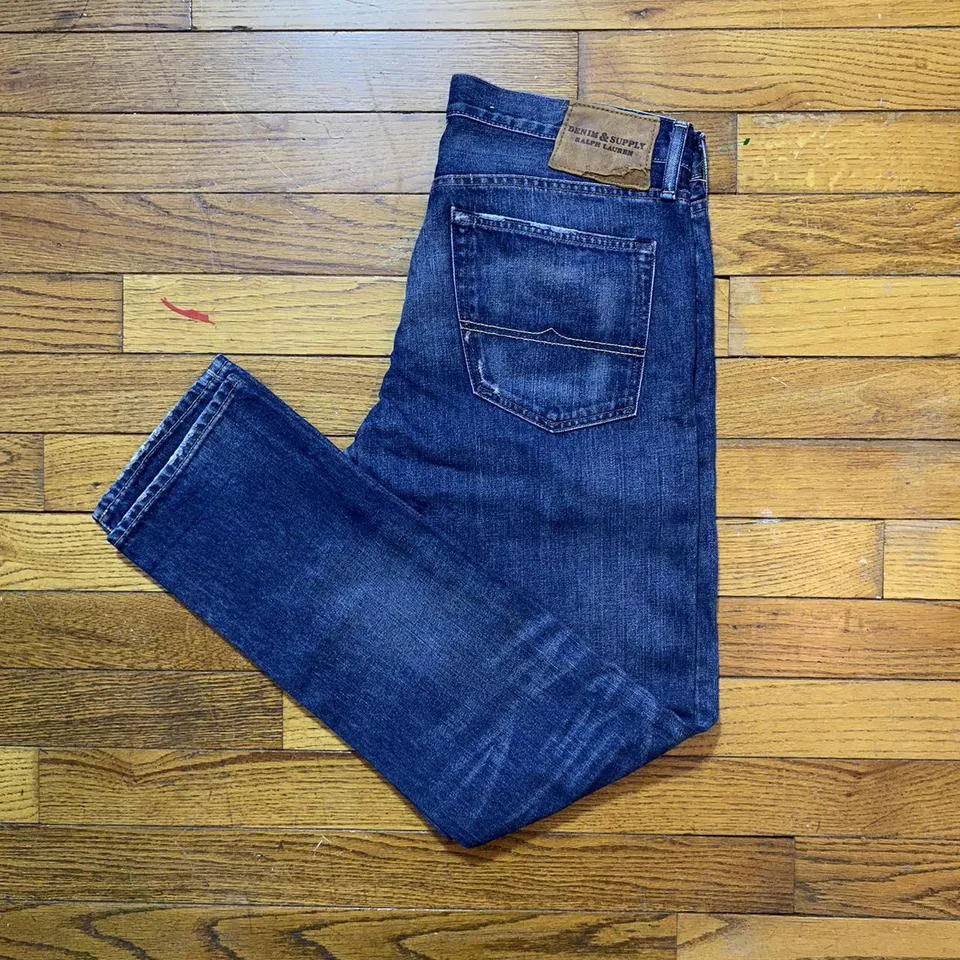 Ralph Lauren Men's Navy and Blue Jeans