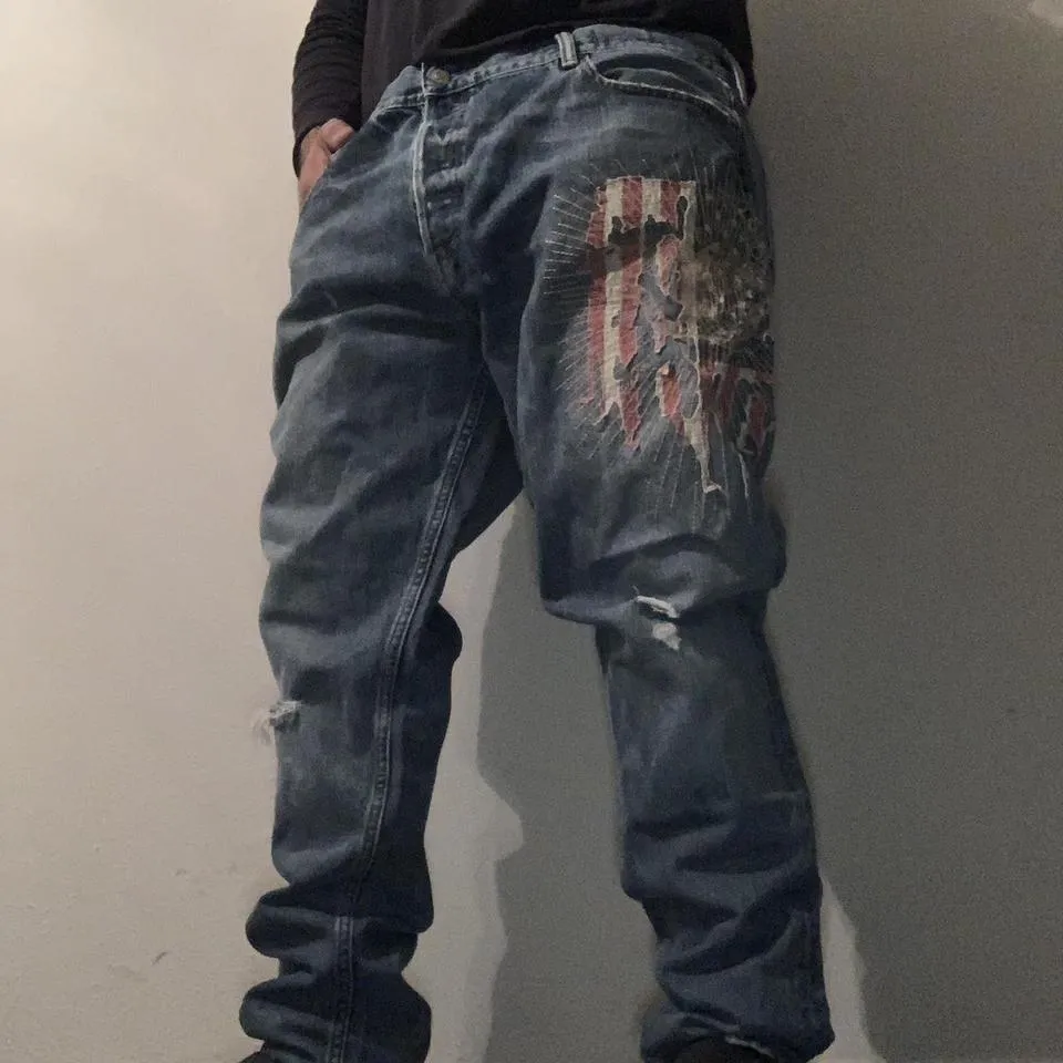 Ralph Lauren Men's Blue and Navy Jeans