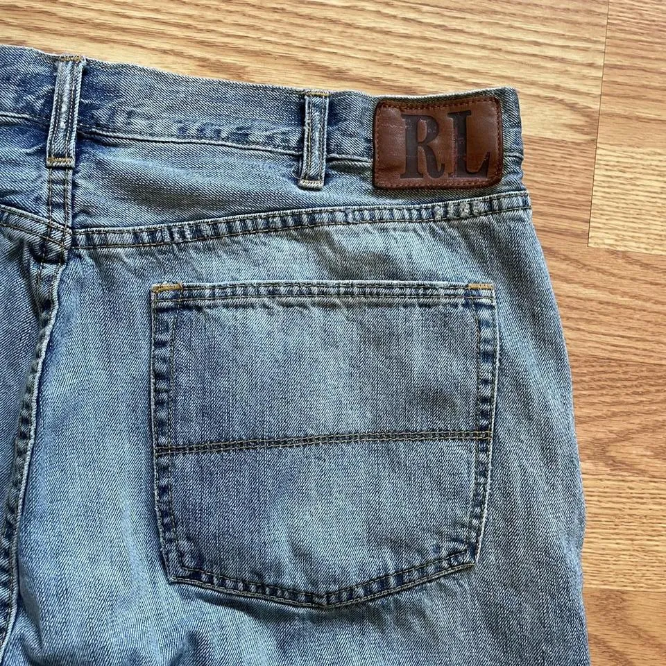Ralph Lauren Men's Blue and White Jeans