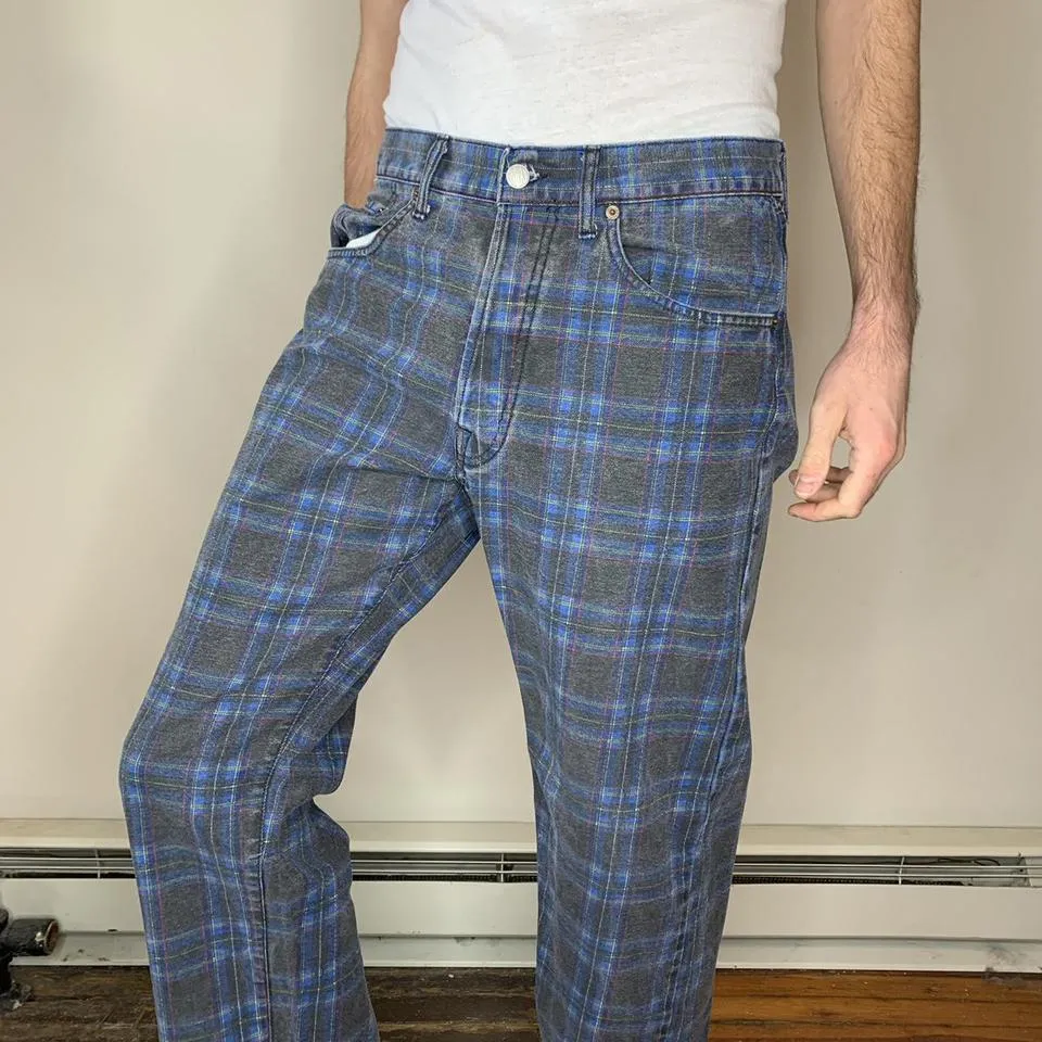 Replay Men's Black and Blue Jeans