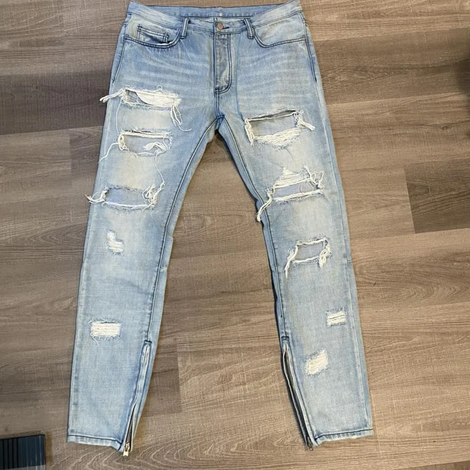 Rick Owens Men's Blue Jeans