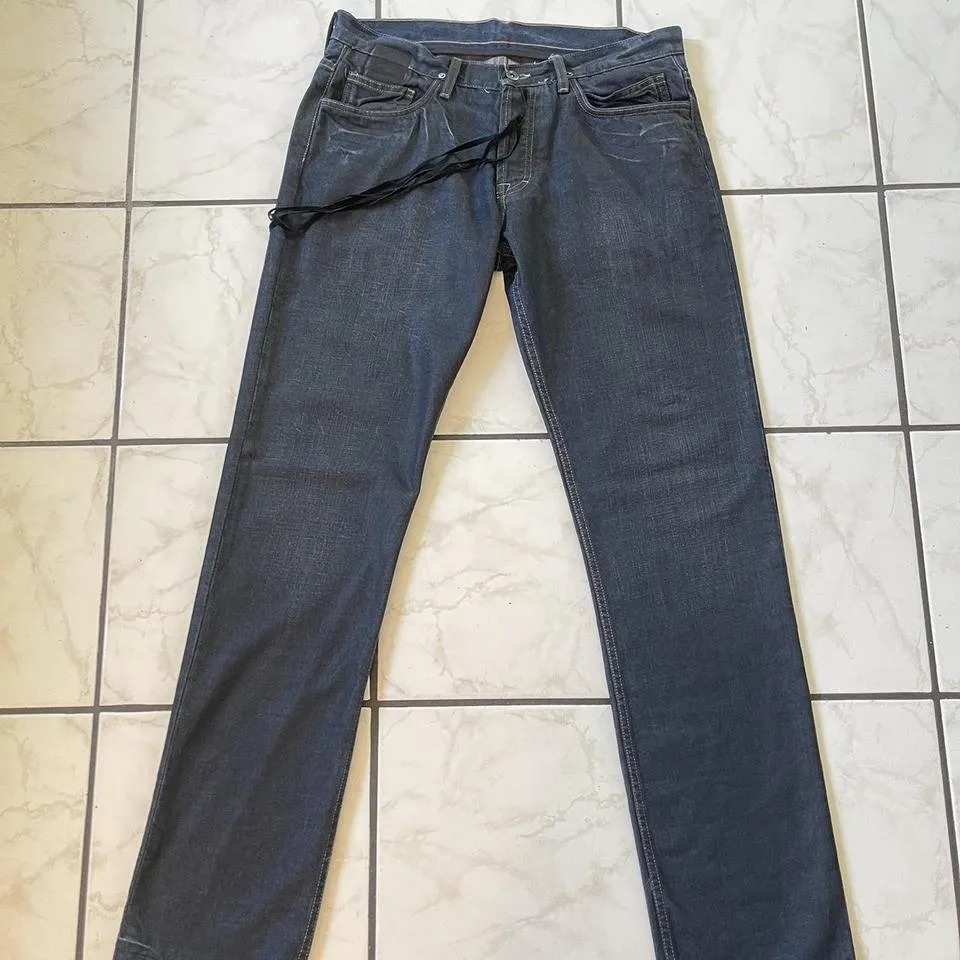Rick Owens Men's Navy Jeans