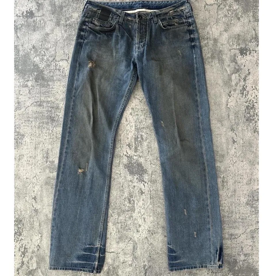 Rick Owens Men's Blue Jeans