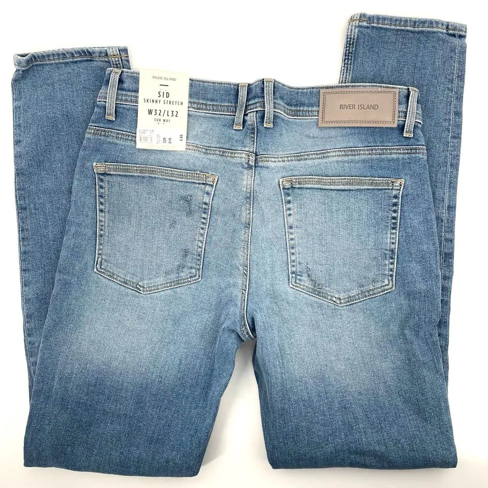 River Island Men's Blue Jeans
