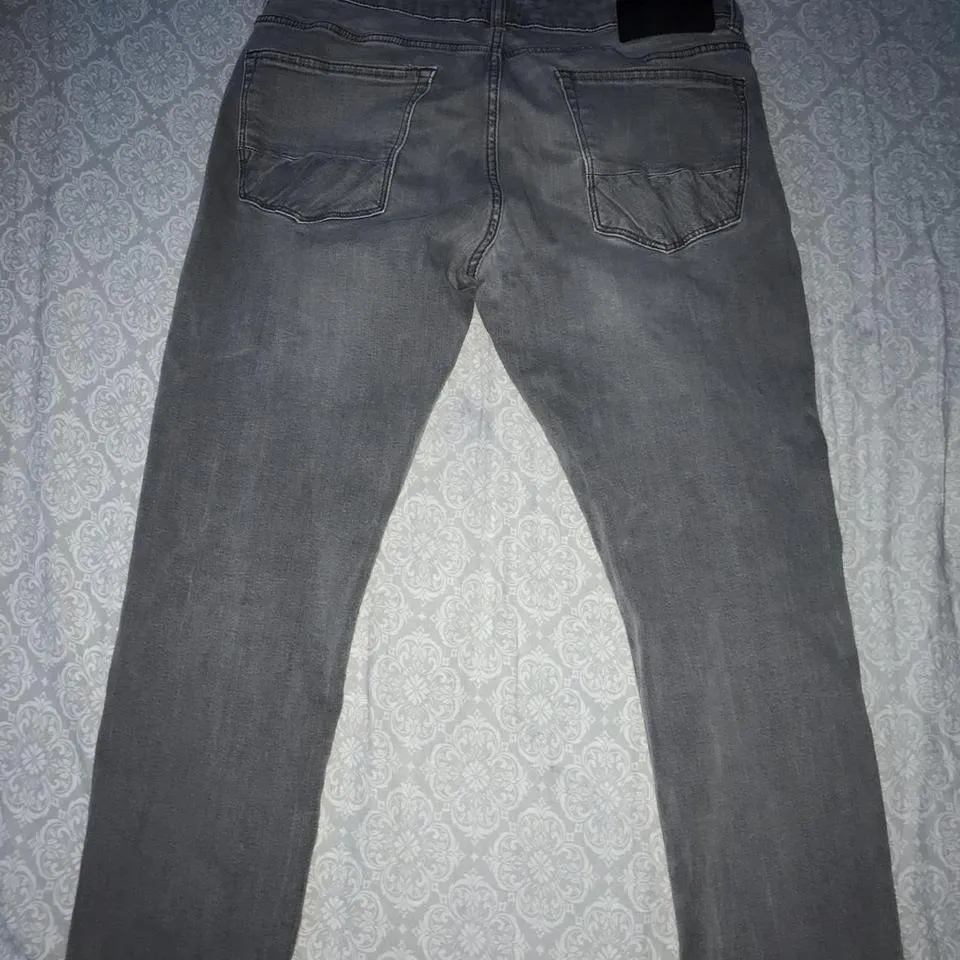River Island Men's Grey Jeans