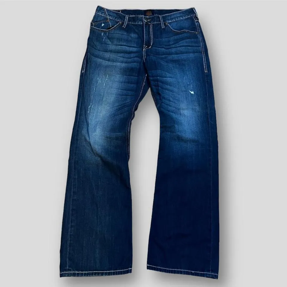 Rock and Republic Men's Blue and Orange Jeans