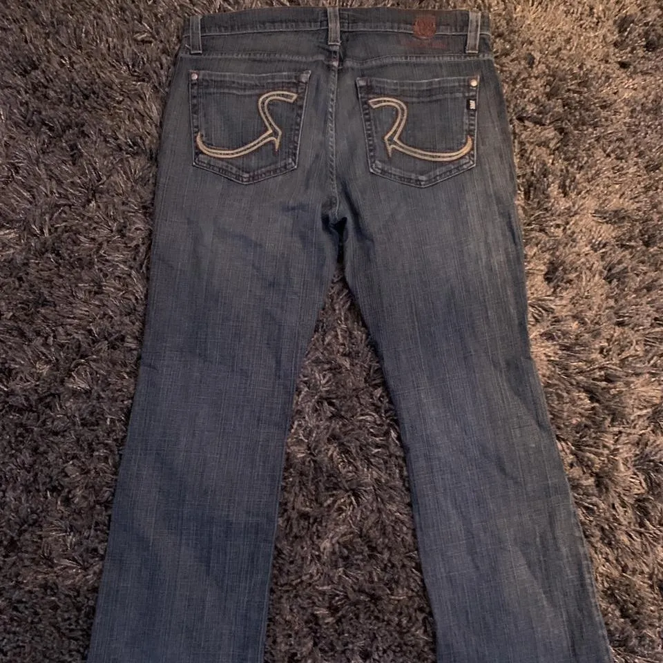 Rock and Republic Men's Navy and Brown Jeans