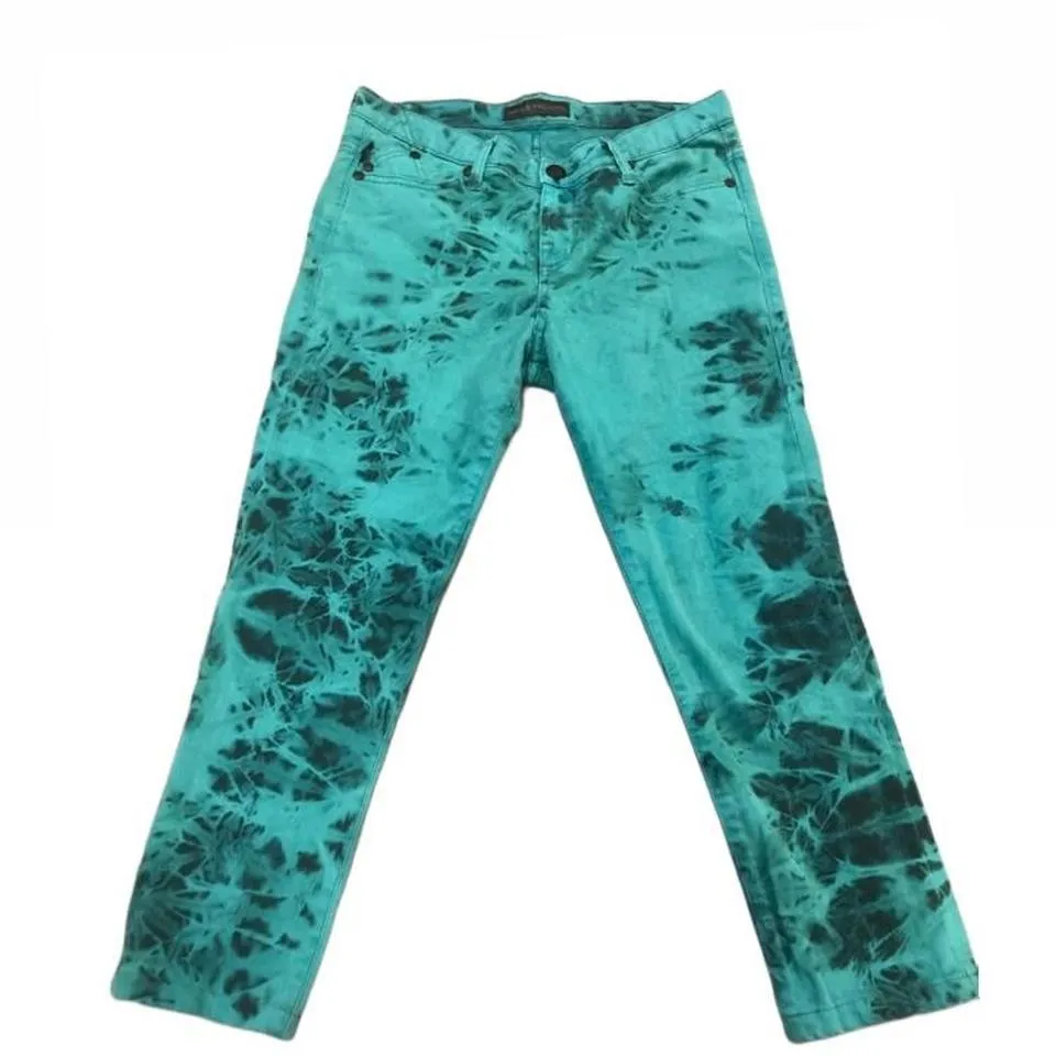 Rock and Republic Men's Black and Green Jeans