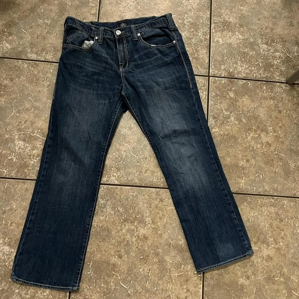Rock and Republic Men's Navy and Silver Jeans
