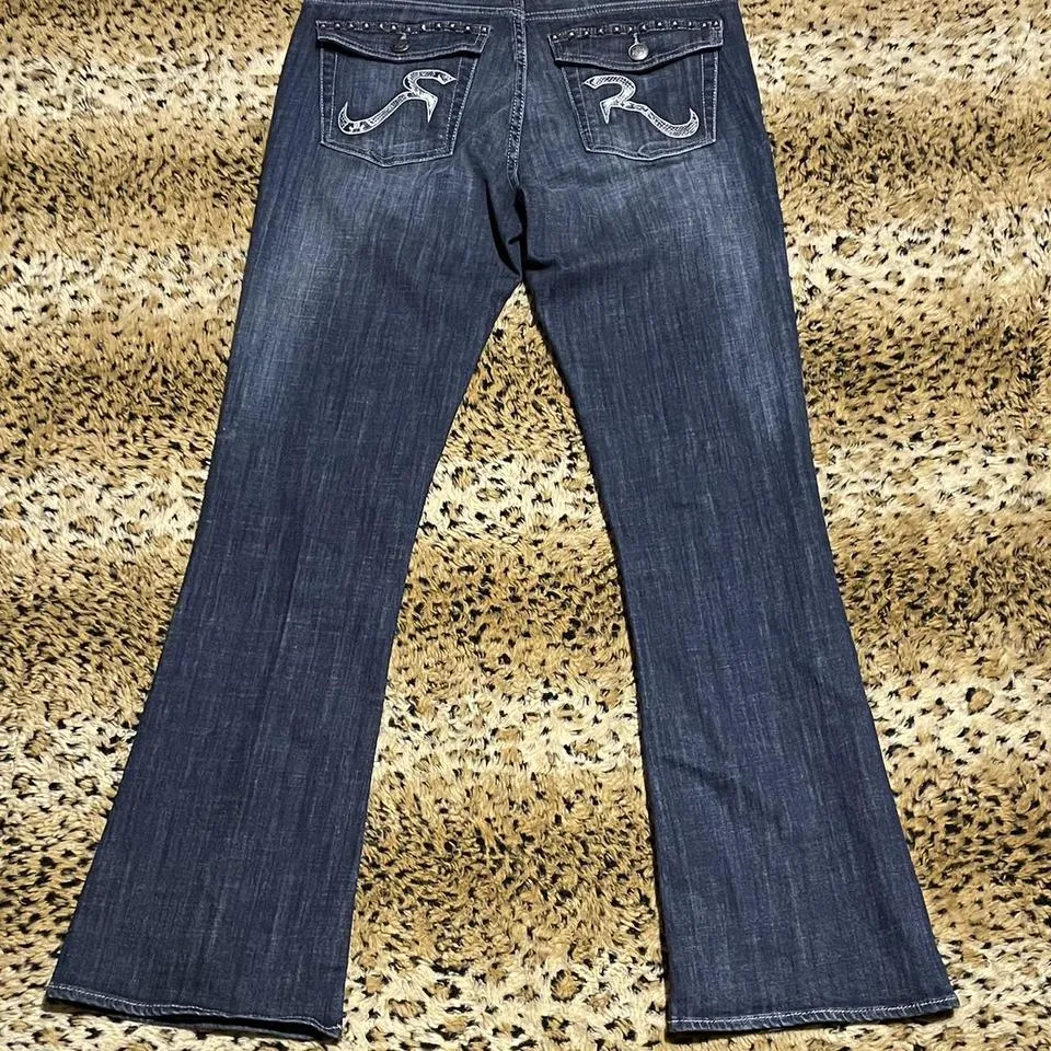 Rock and Republic Men's Navy and Silver Jeans