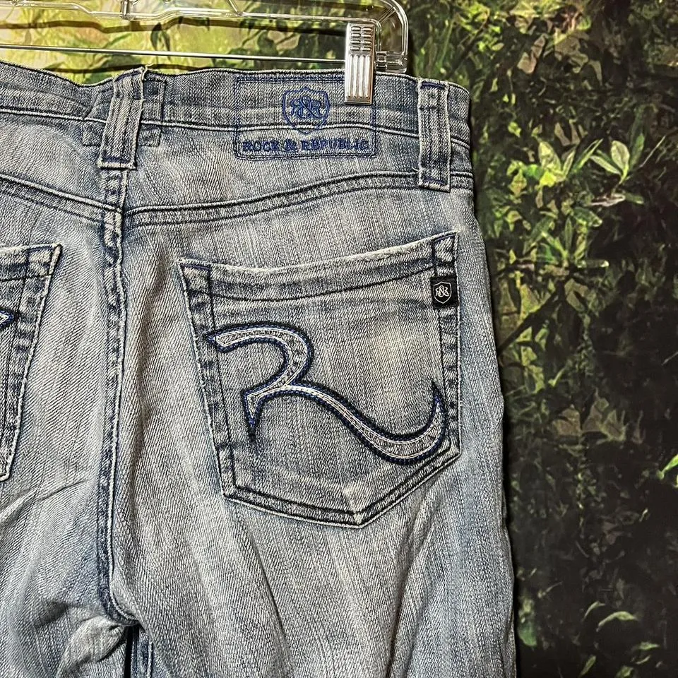 Rock and Republic Men's Blue and Navy Jeans