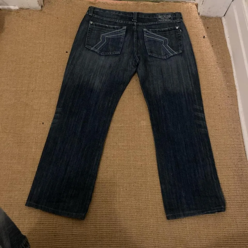 Rock and Republic Men's Navy and Blue Jeans