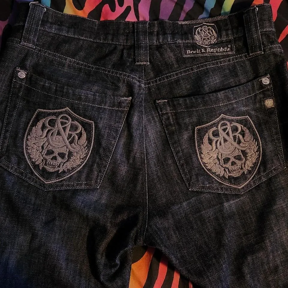 Rock and Republic Men's Navy Jeans