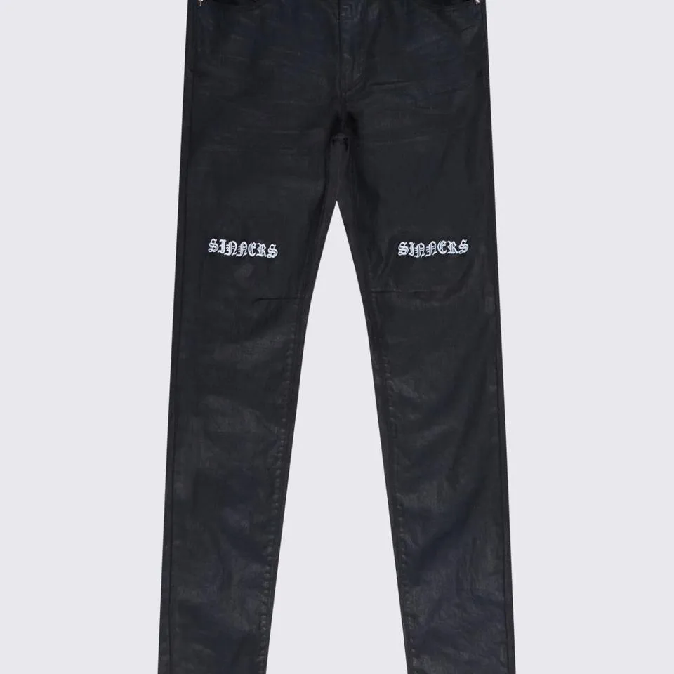 RtA Men's Grey and Black Jeans