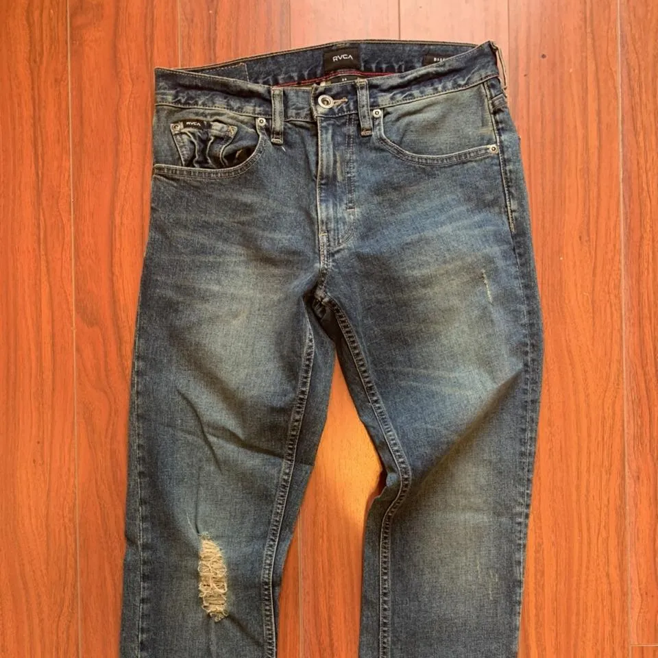 RVCA Men's Blue Jeans