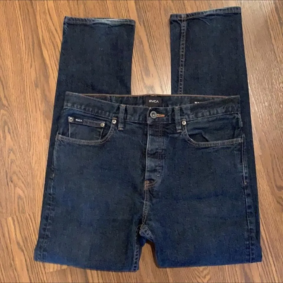 RVCA Men's Blue Jeans