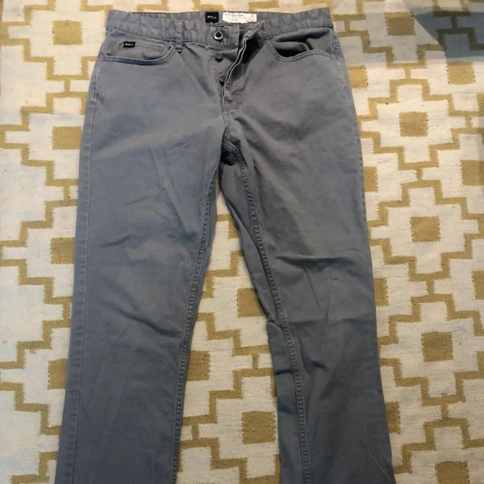RVCA Men's Grey Jeans