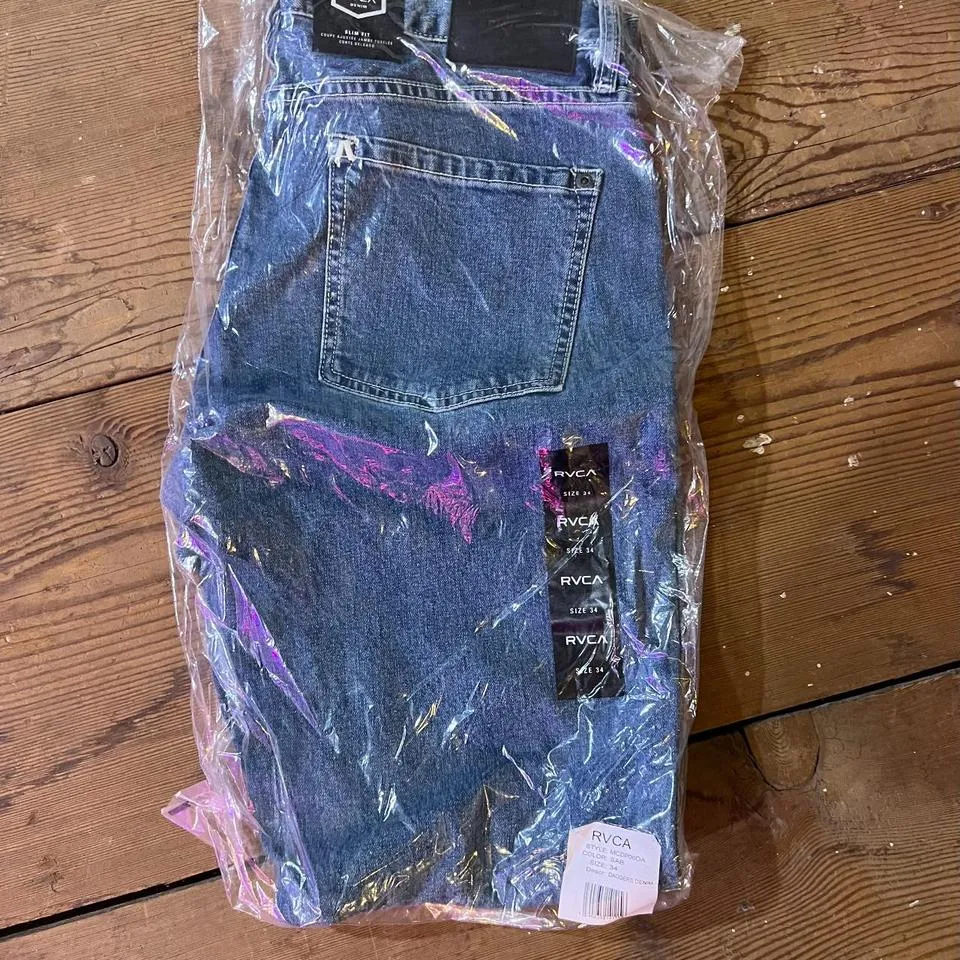 RVCA Men's Blue Jeans