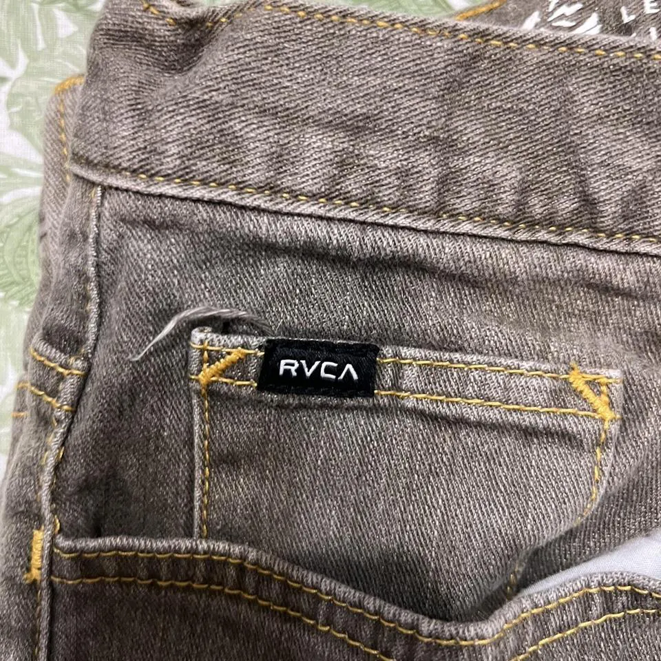 RVCA Men's Grey Jeans