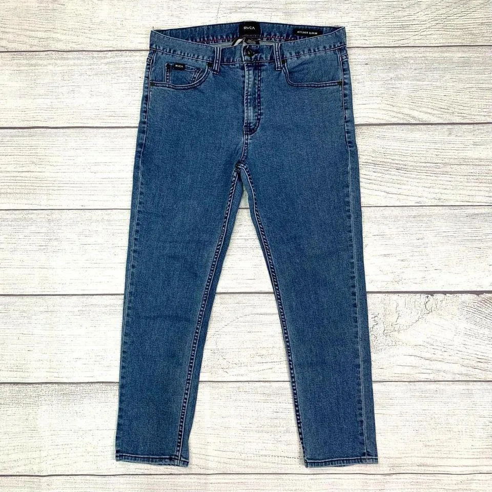 RVCA Men's Blue Jeans