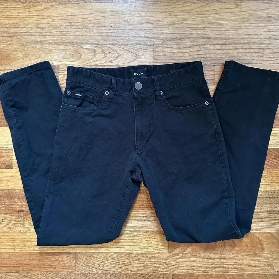 RVCA Men's Black Jeans