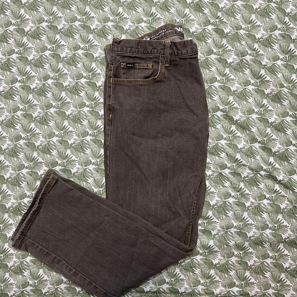 RVCA Men's Grey Jeans