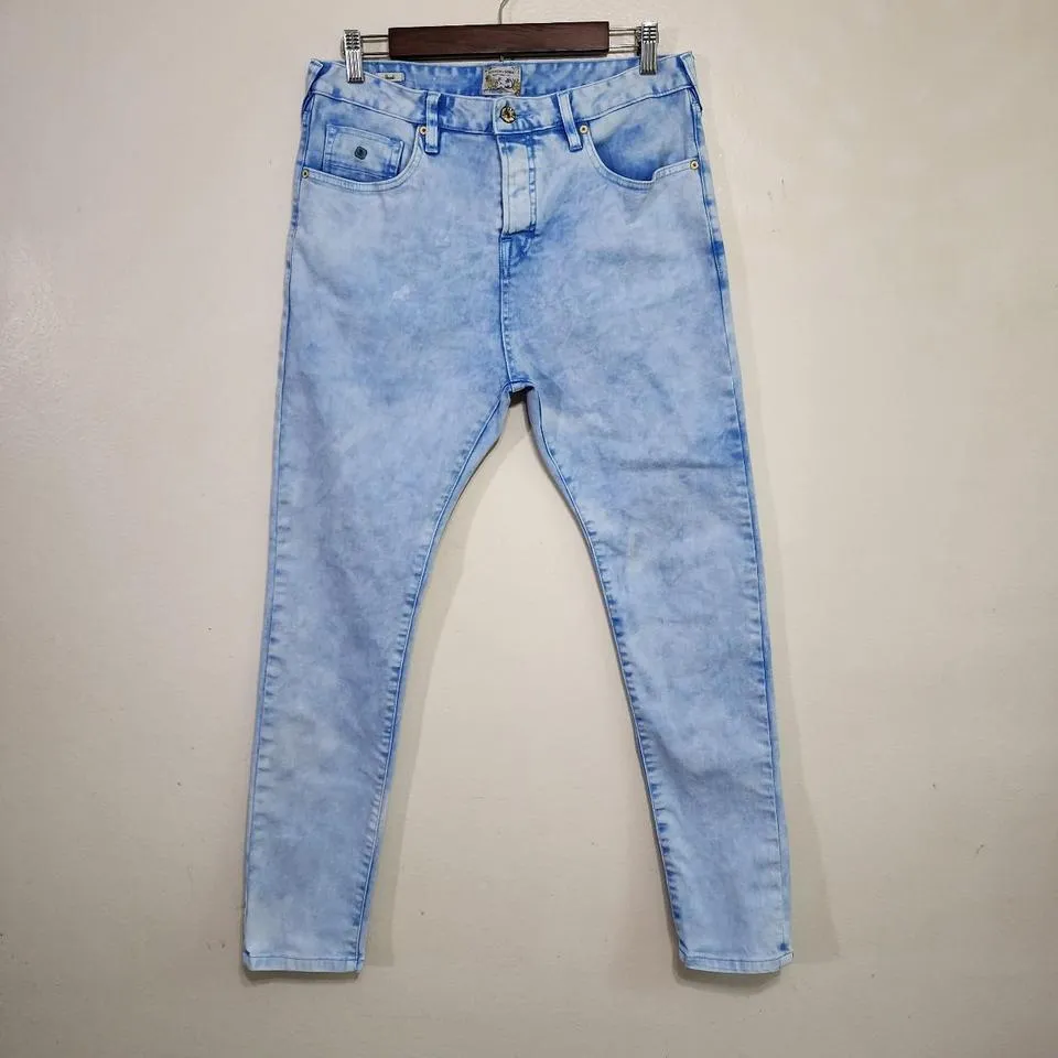Scotch & Soda Men's Blue and White Jeans
