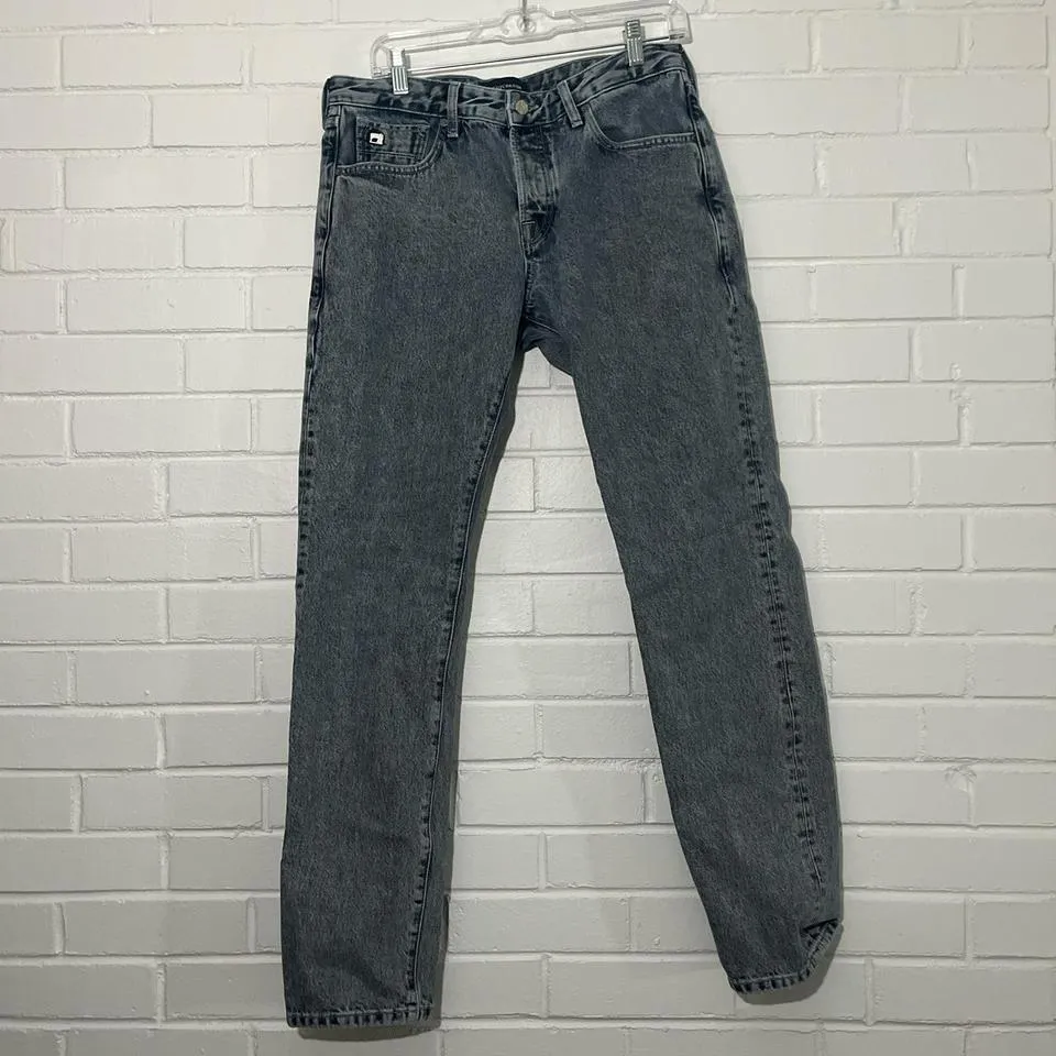 Scotch & Soda Men's Grey and White Jeans