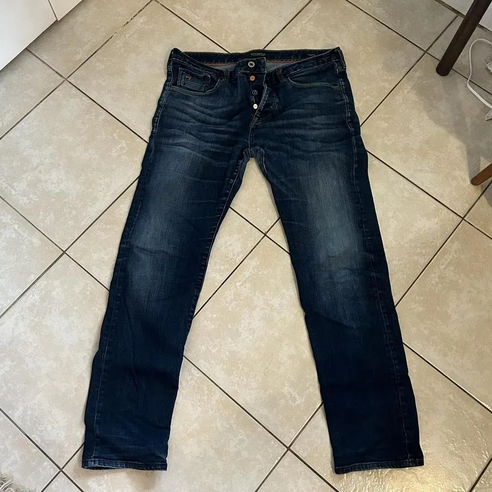 Scotch & Soda Men's Navy Jeans