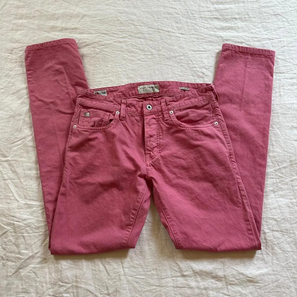 Scotch & Soda Men's Pink Jeans