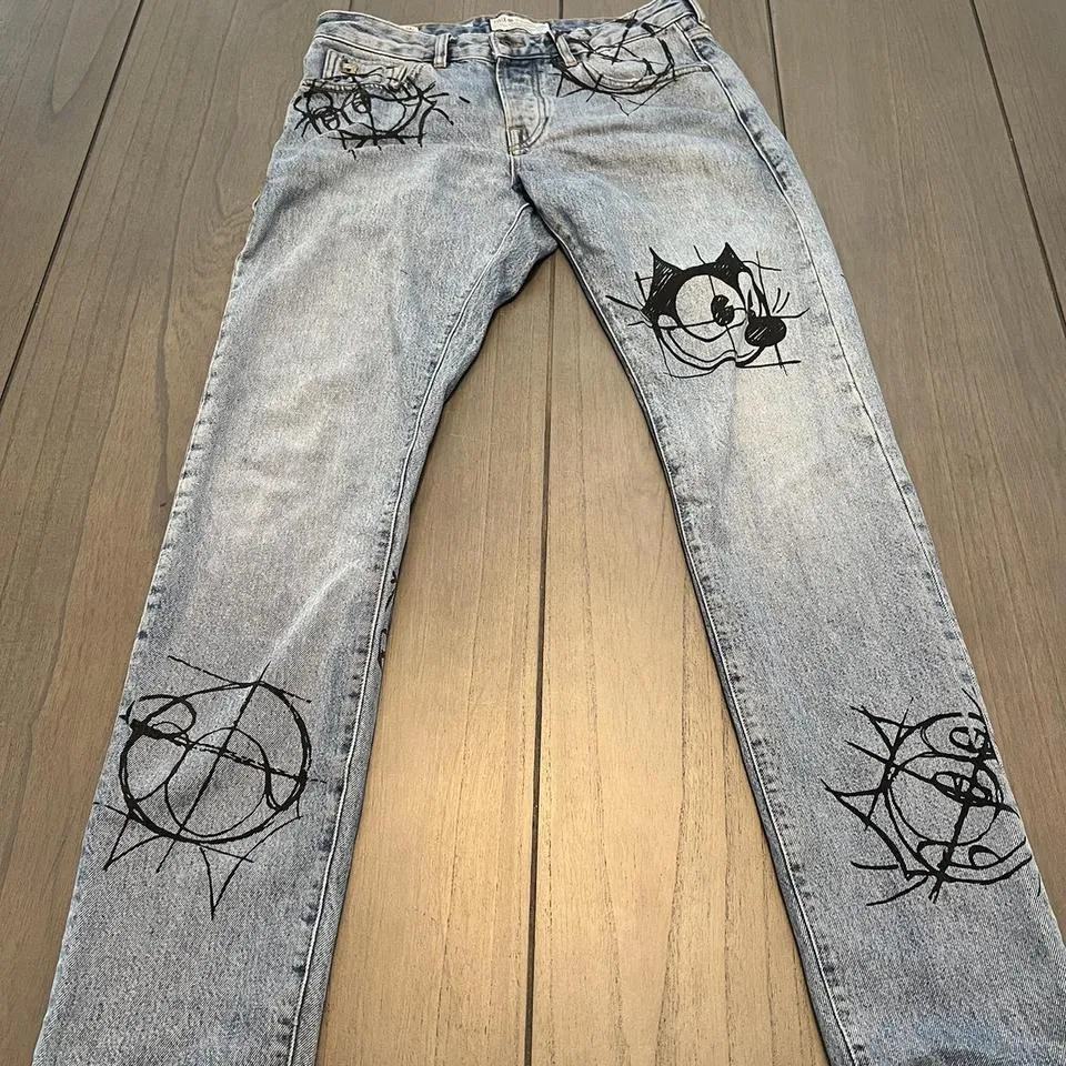 Scotch & Soda Men's Blue and Black Jeans