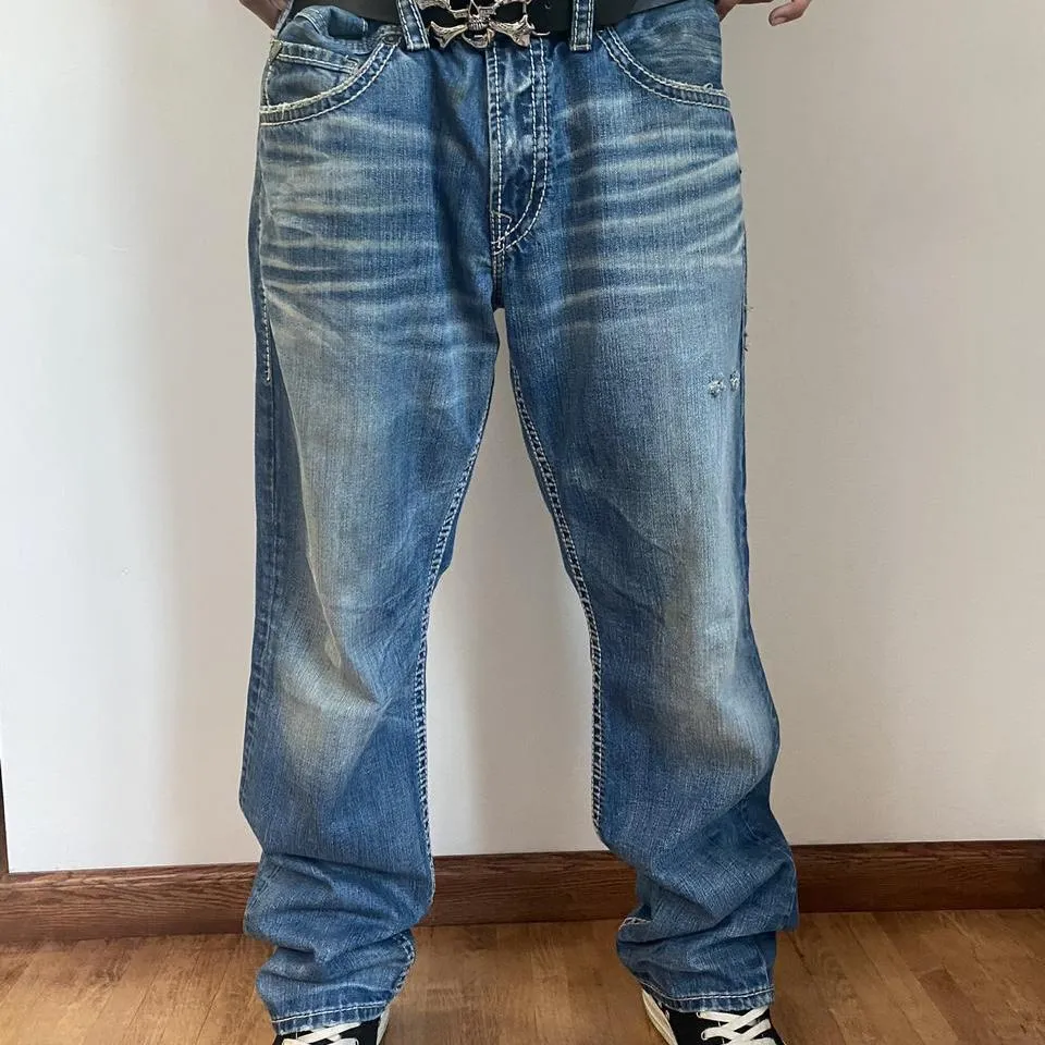Silver Jeans Co. Men's Blue and Navy Jeans