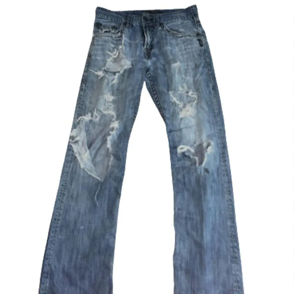 Silver Jeans Co. Men's Silver and Grey Jeans